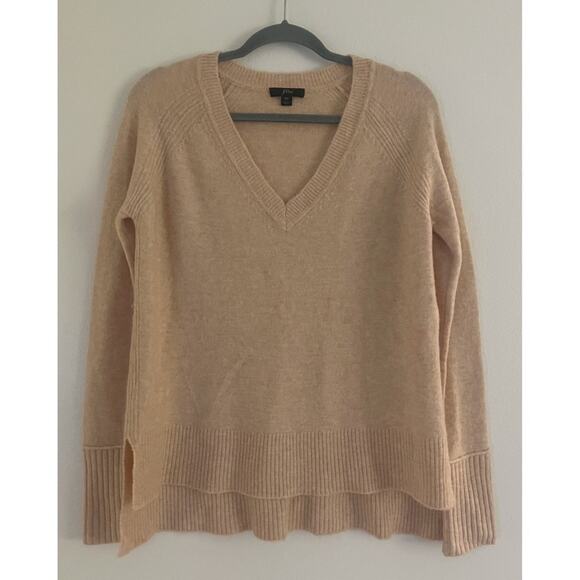 J. Crew Tan Merino Wool Alpaca Blend Cozy Longline Sweater XS - Picture 1 of 9